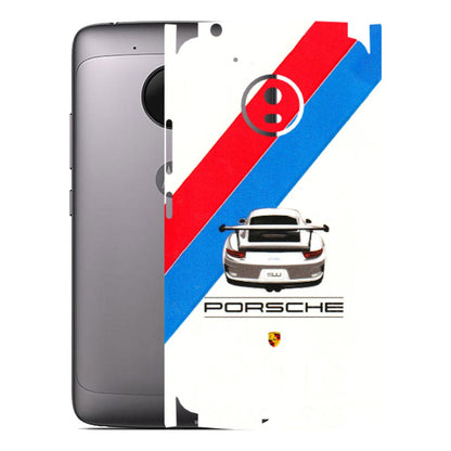 Motorola Phone Skins (All Models) - Porche Car Sober Logo - 3D Embossed Finish (L-248) Motorola Moto G5