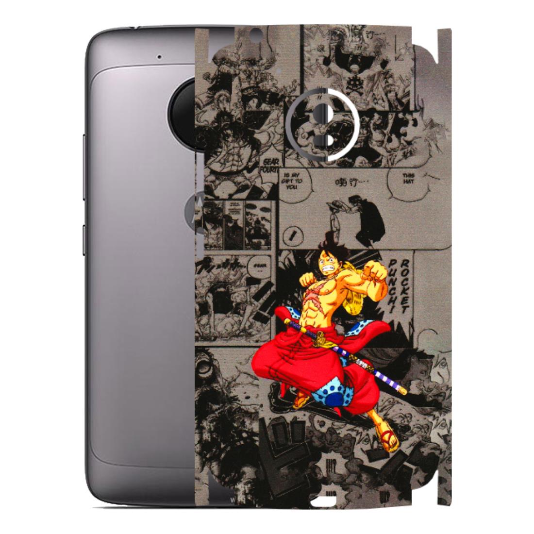 Motorola Phone Skins (All Models) - One Piece Rocket Punch Manga - 3D Embossed Finish (L-25) Motorola Moto G5