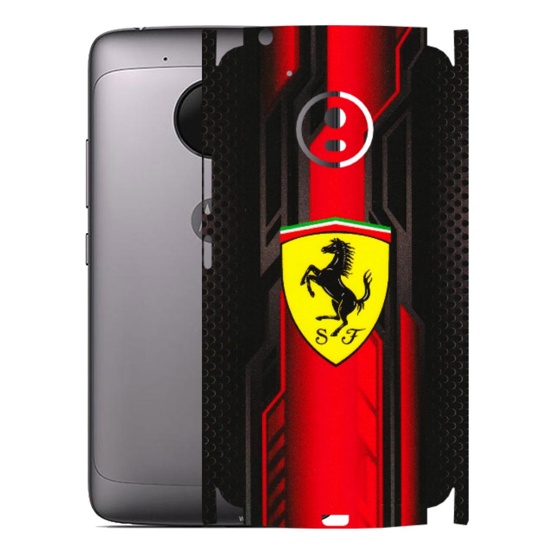 Motorola Phone Skins (All Models) - Black Ferrari Logo - 3D Embossed Finish (L-253) Motorola Moto G5