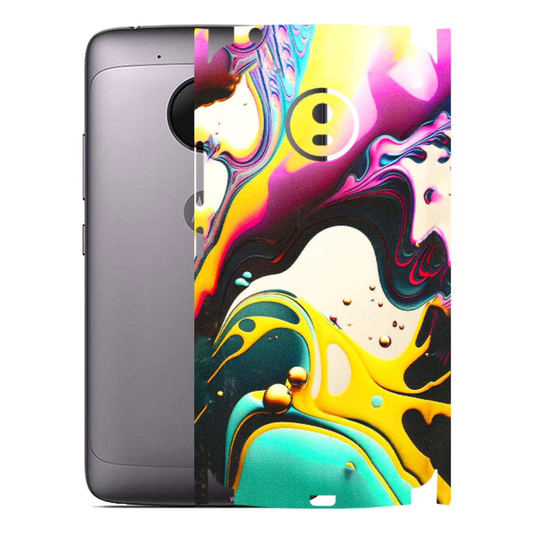 Motorola Phone Skins (All Models) - Multicolor Abstract pattern - 3D Embossed Finish (L-254) Motorola Moto G5