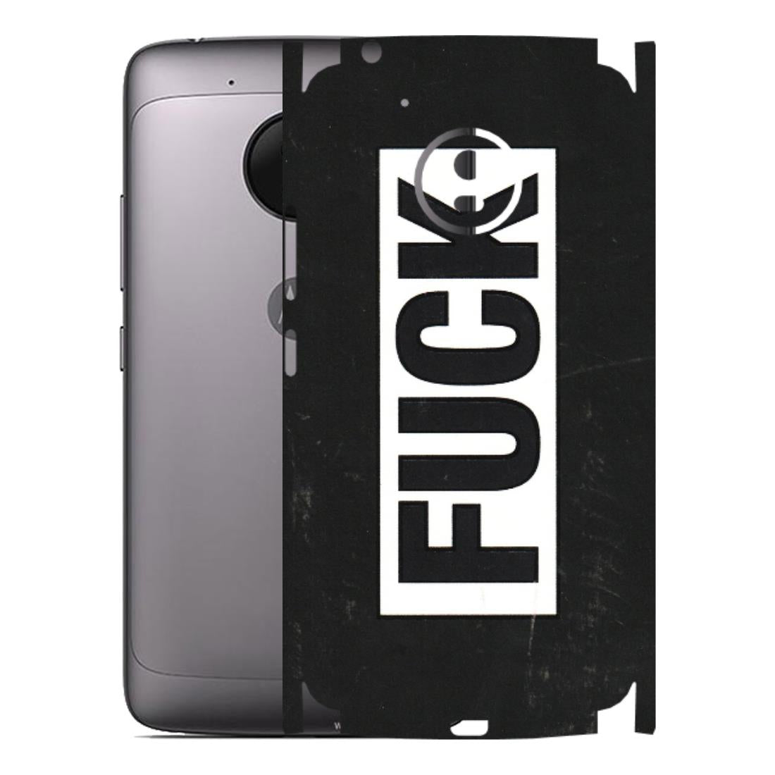 Motorola Phone Skins (All Models) - The F Word - 3D Embossed Finish (L-255) Motorola Moto G5