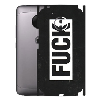 Motorola Phone Skins (All Models) - The F Word - 3D Embossed Finish (L-255) Motorola Moto G5