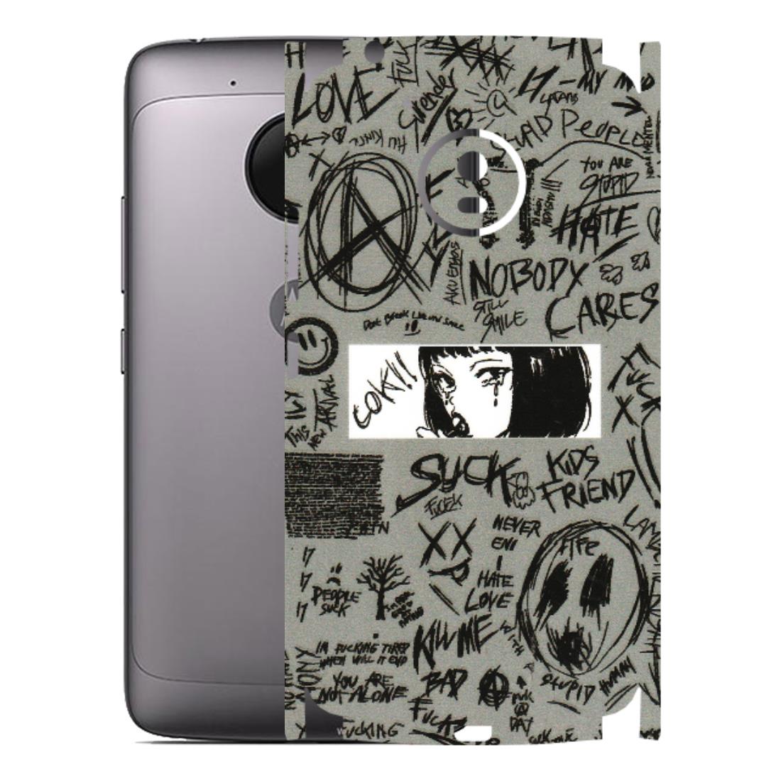 Motorola Phone Skins (All Models) - Never Have Love Anime - 3D Embossed Finish (L-260) Motorola Moto G5