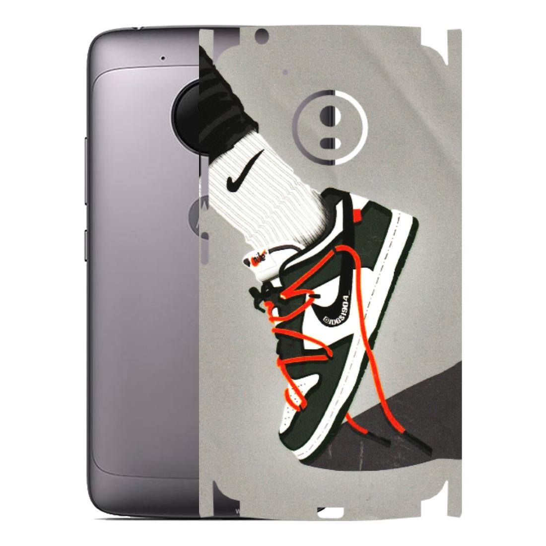Motorola Phone Skins (All Models) - New Grey Sneaker - 3D Embossed Finish (L-261) Motorola Moto G5