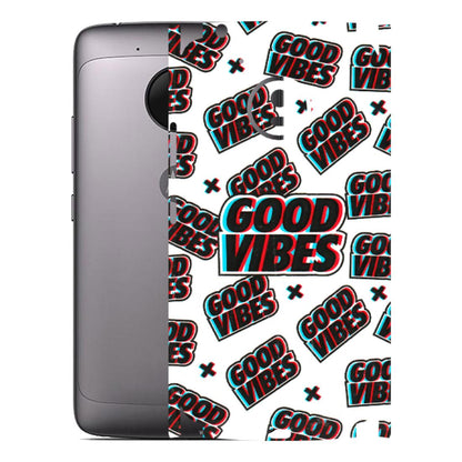 Motorola Phone Skins (All Models) - Good Vibes - 3D Embossed Finish (L-282) Motorola Moto G5