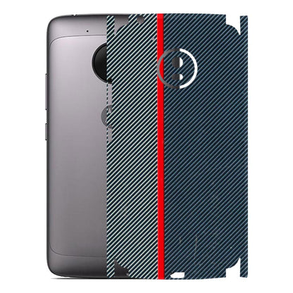 Motorola Phone Skins (All Models) - Blue Sober Lines - 3D Embossed Finish (L-305) Motorola Moto G5
