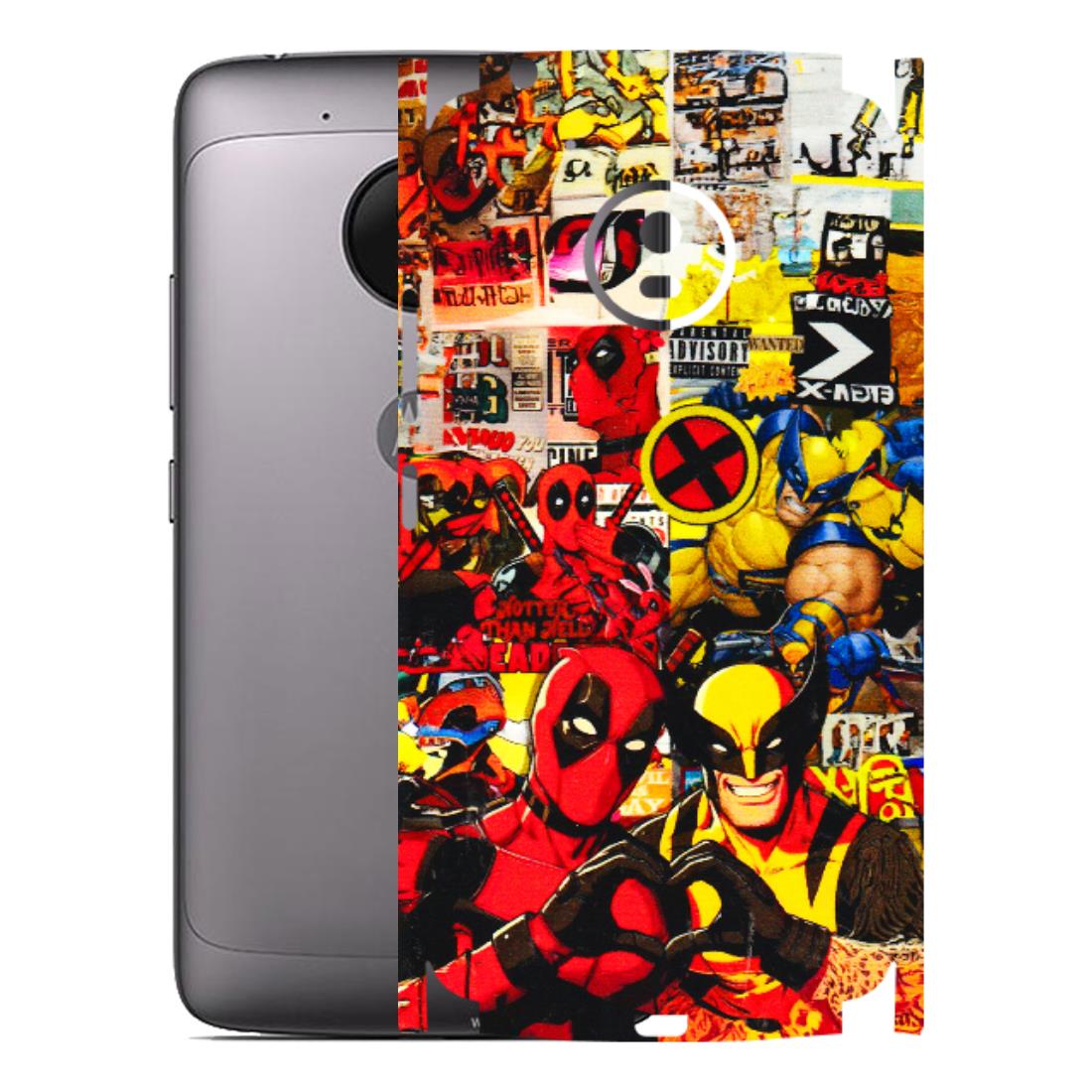 Motorola Phone Skins (All Models) - Spidy Wolverine - 3D Embossed Finish (L-310) Motorola Moto G5