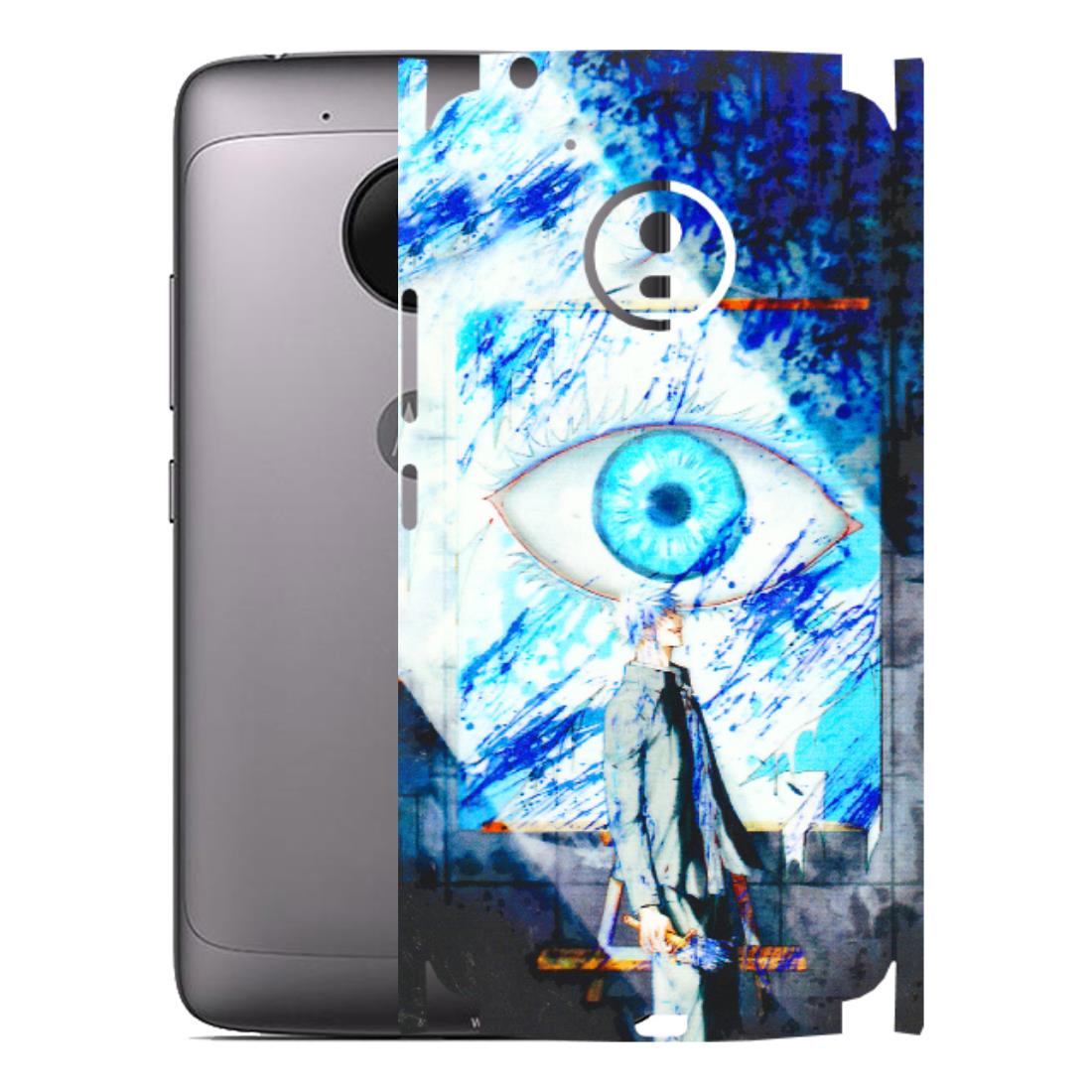 Motorola Phone Skins (All Models) - Anime Sea Blue Eye - 3D Embossed Finish (L-318) Motorola Moto G5