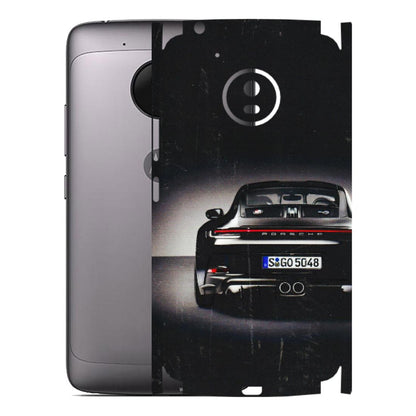 Motorola Phone Skins (All Models) - New Black Porsche GT3 - 3D Embossed Finish (L-327) Motorola Moto G5