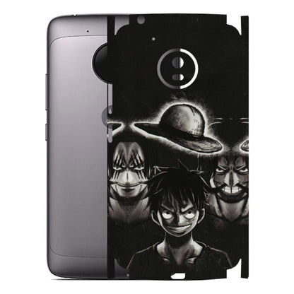 Motorola Phone Skins (All Models) - Black Luffy Hat - 3D Embossed Finish (L-57) Motorola Moto G5