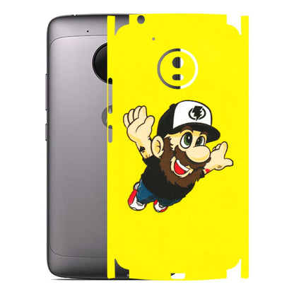Motorola Phone Skins (All Models) - Flying Beardo - 3D Embossed Finish (L-60) Motorola Moto G5