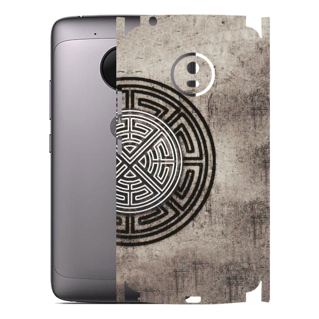 Motorola Phone Skins (All Models) - Mysterious Circular Design - 3D Embossed Finish (L-63) Motorola Moto G5