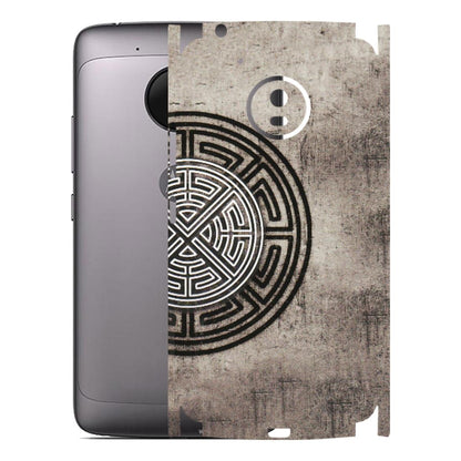 Motorola Phone Skins (All Models) - Mysterious Circular Design - 3D Embossed Finish (L-63) Motorola Moto G5