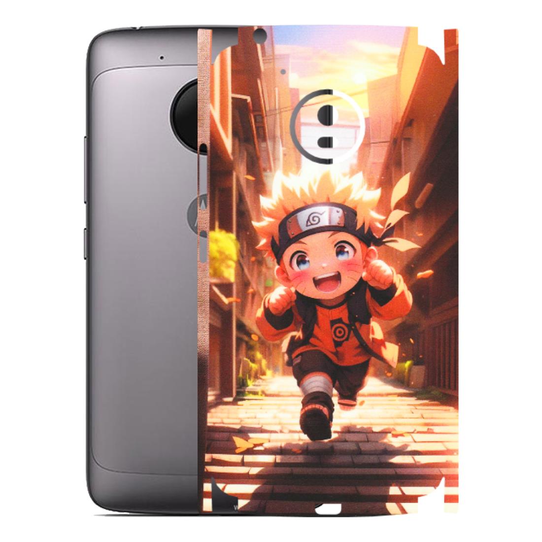 Motorola Phone Skins (All Models) - Naruto Cute Toon Running - Matte Finish (M-04) Motorola Moto G5