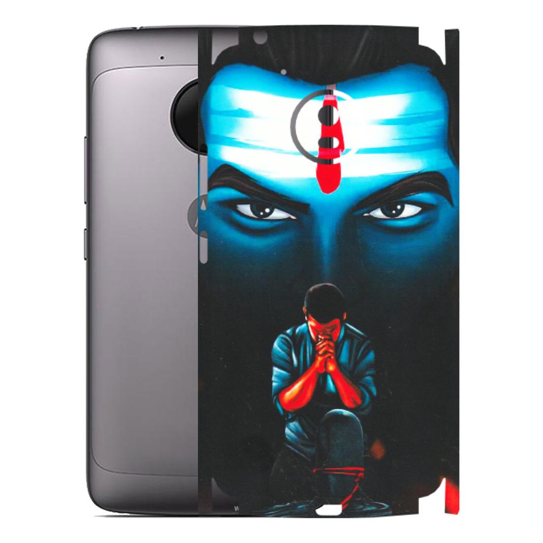 Motorola Phone Skins (All Models) - Mahakal Bhakt - Matte Finish (M-112) Motorola Moto G5