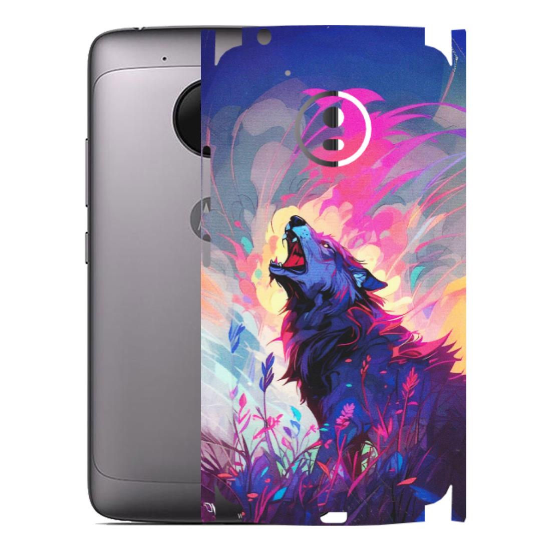 Motorola Phone Skins (All Models) - New Wild Wolf Abstract - Matte Finish (M-125) Motorola Moto G5