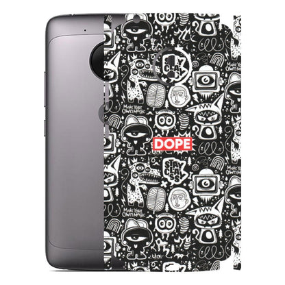 Motorola Phone Skins (All Models) - Dope Stay Classy Black Doodles - Matte Finish (M-126) Motorola Moto G5