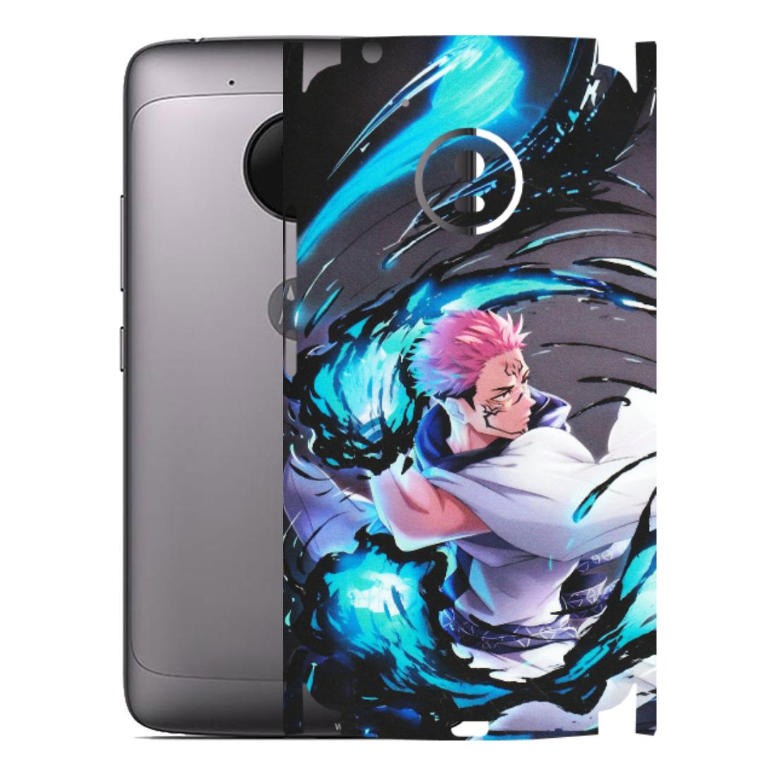 Motorola Phone Skins (All Models) - New Jujutsu Kaisen Grey Blue Anime - Matte Finish (M-127) Motorola Moto G5