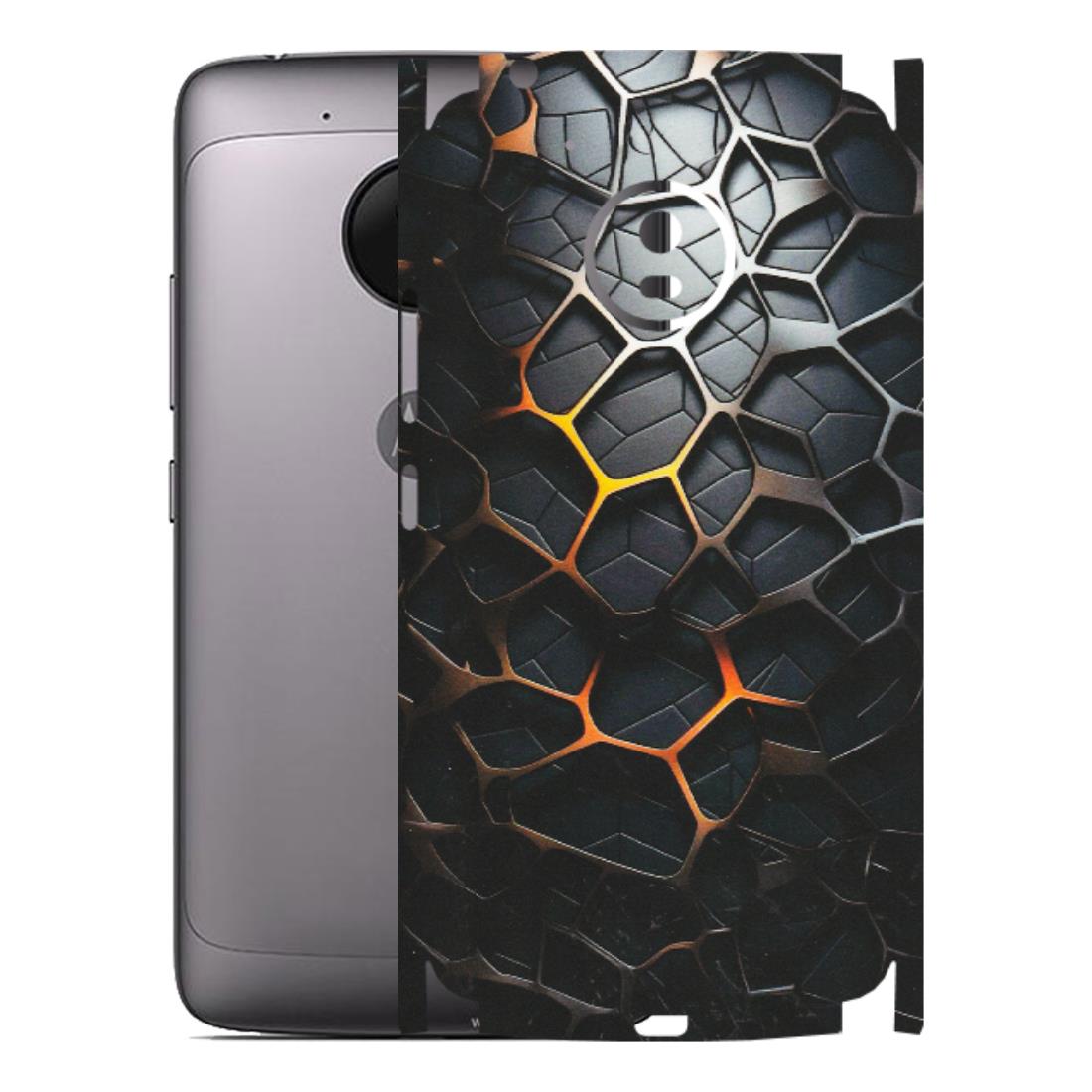 Motorola Phone Skins (All Models) - New Abstract Graphite Tiles - Matte Finish (M-130) Motorola Moto G5