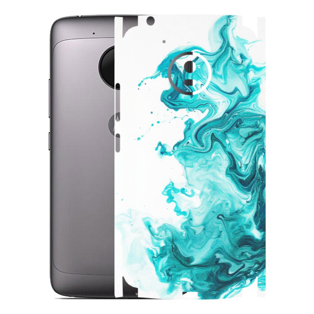 Motorola Phone Skins (All Models) - Sky Blue Abstract Colour - Matte Finish (M-146) Motorola Moto G5