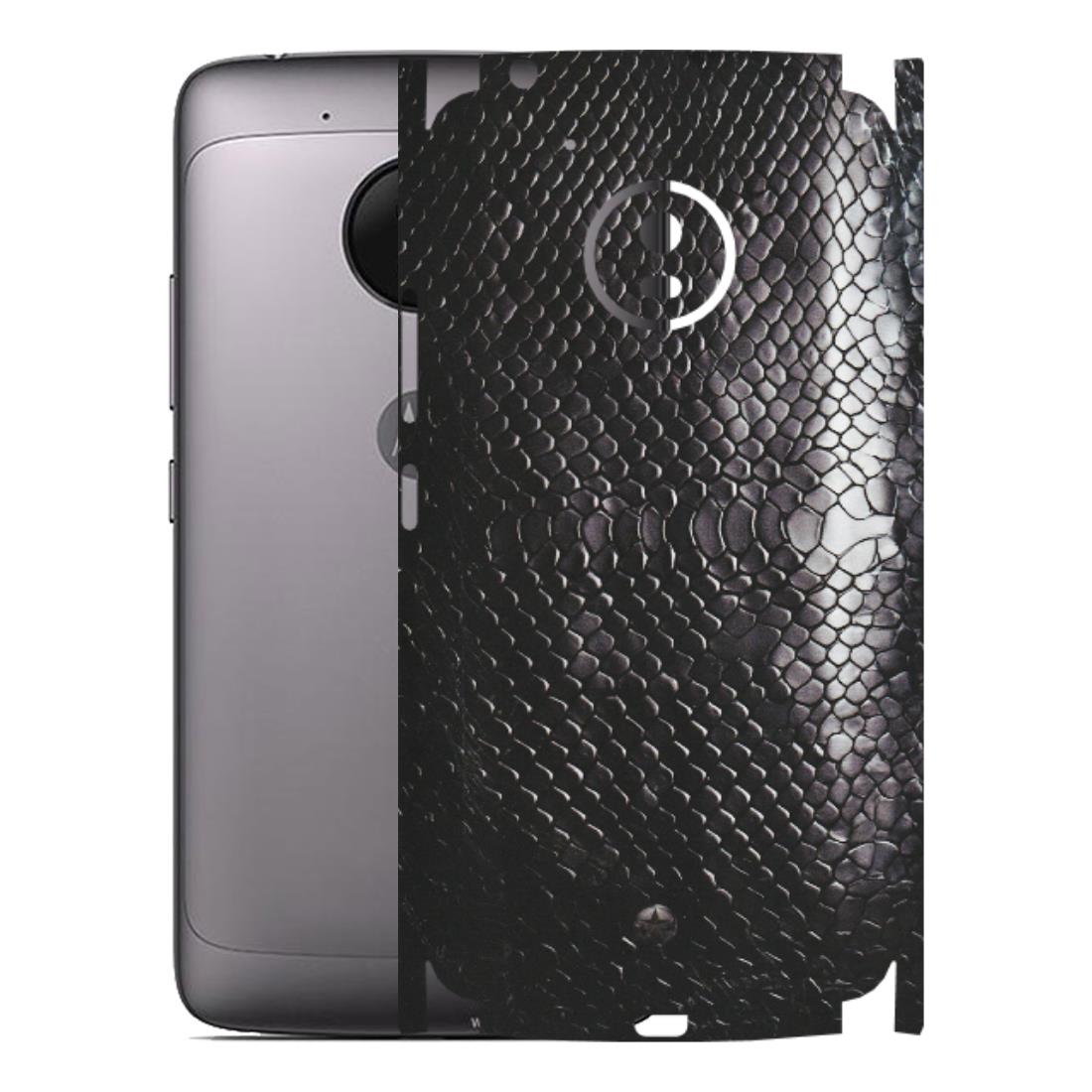 Motorola Phone Skins (All Models) - Black Snack Leather - Matte Finish (M-147) Motorola Moto G5