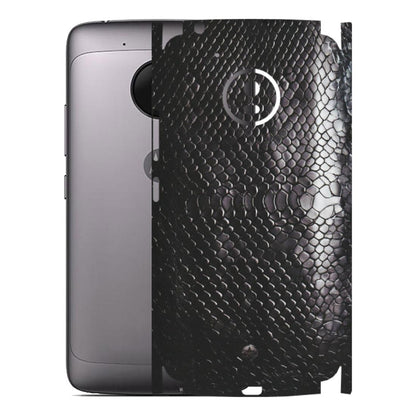 Motorola Phone Skins (All Models) - Black Snack Leather - Matte Finish (M-147) Motorola Moto G5