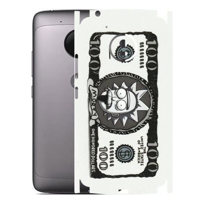 Motorola Phone Skins (All Models) - Rick And Morty Hundred Dollar Anime - Matte Finish (M-161) Motorola Moto G5