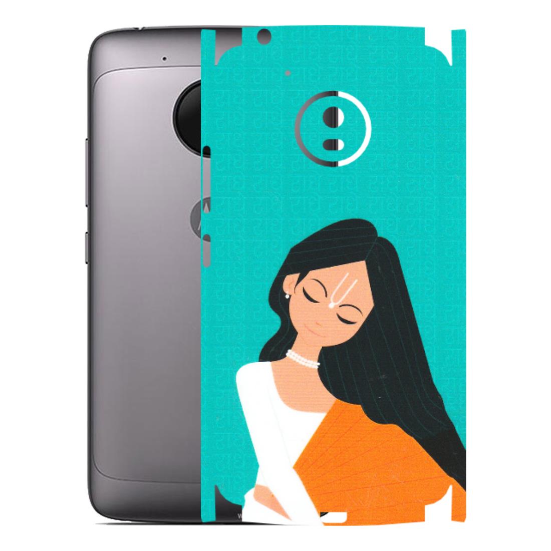Motorola Phone Skins (All Models) - Radhe Radhe With Hindu Symbol - Matte Finish (M-164) Motorola Moto G5
