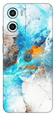 Motorola Phone Skins (All Models) - Blue Waves Abstract - Matte Finish (M-19) Motorola Moto G5