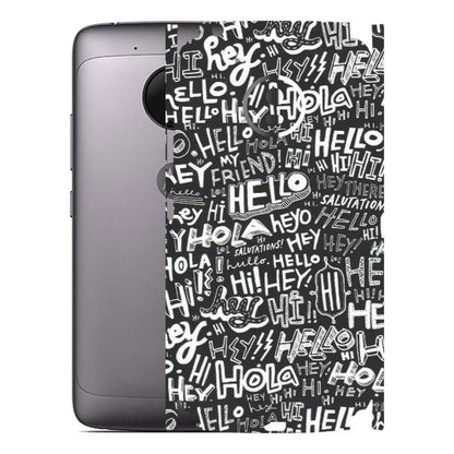 Motorola Phone Skins (All Models) - Hi Hello Doodles - Matte Finish (M-25) Motorola Moto G5