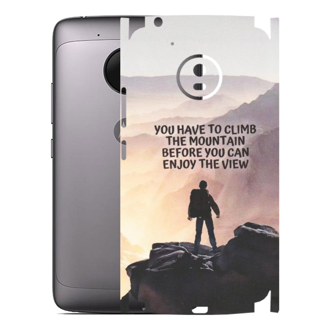 Motorola Phone Skins (All Models) - Motivational Hiking Mountain - Matte Finish (M-28) Motorola Moto G5