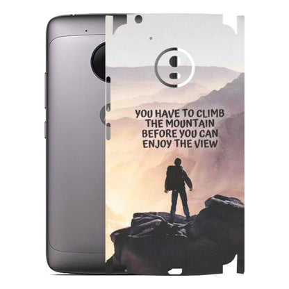Motorola Phone Skins (All Models) - Motivational Hiking Mountain - Matte Finish (M-28) Motorola Moto G5