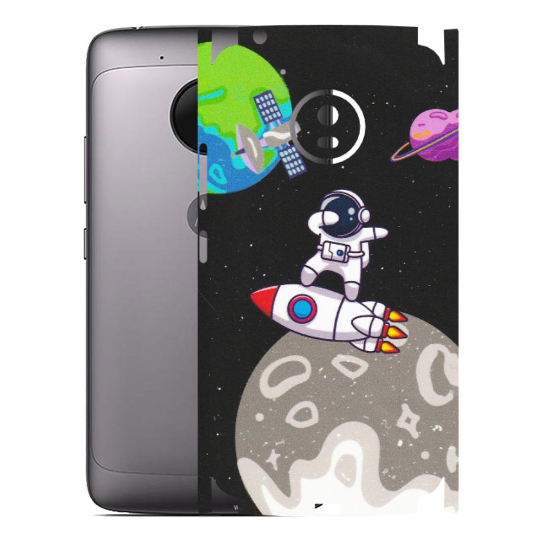 Motorola Phone Skins (All Models) - Astronaut Vibing Toon Running - Matte Finish (M-39) Motorola Moto G5