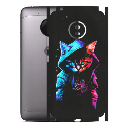 Motorola Phone Skins (All Models) - Cyberpunk Cat - Matte Finish (M-45) Motorola Moto G5