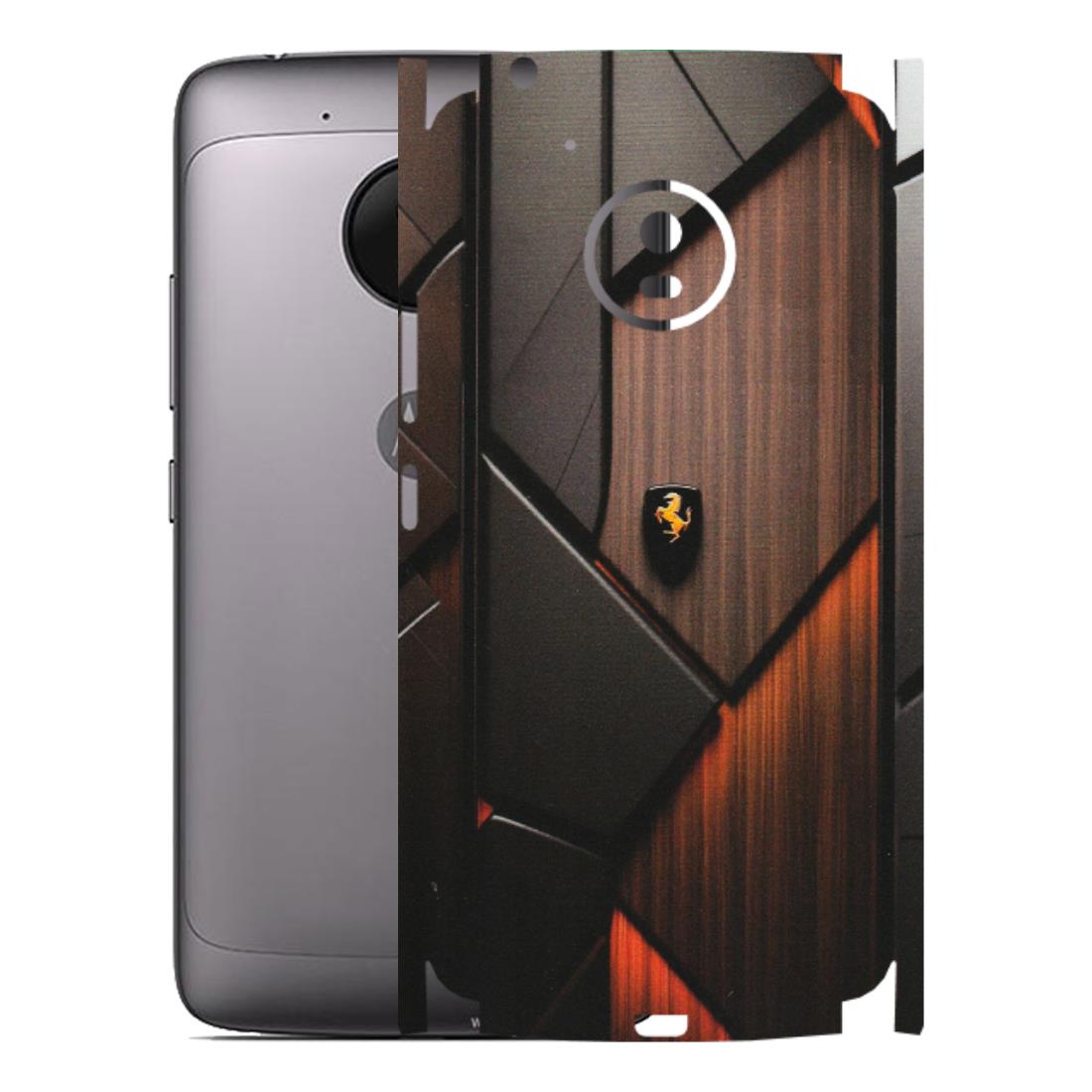 Motorola Phone Skins (All Models) - Lambo Beauty Wood Pattern Sober - Matte Finish (M-51) Motorola Moto G5