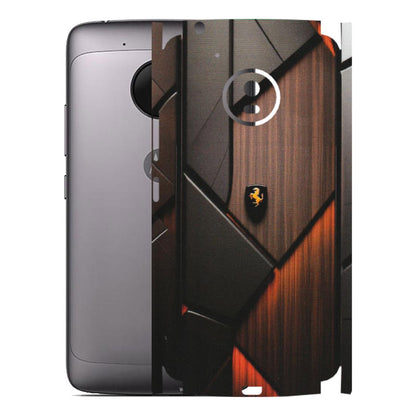 Motorola Phone Skins (All Models) - Lambo Beauty Wood Pattern Sober - Matte Finish (M-51) Motorola Moto G5
