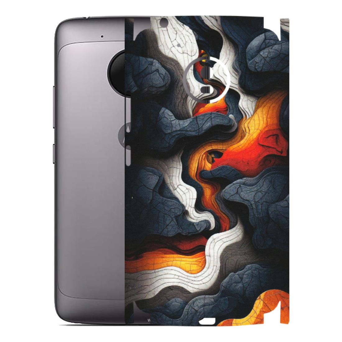 Motorola Phone Skins (All Models) - Abstract Volcanic Layers - Matte Finish (M-52) Motorola Moto G5
