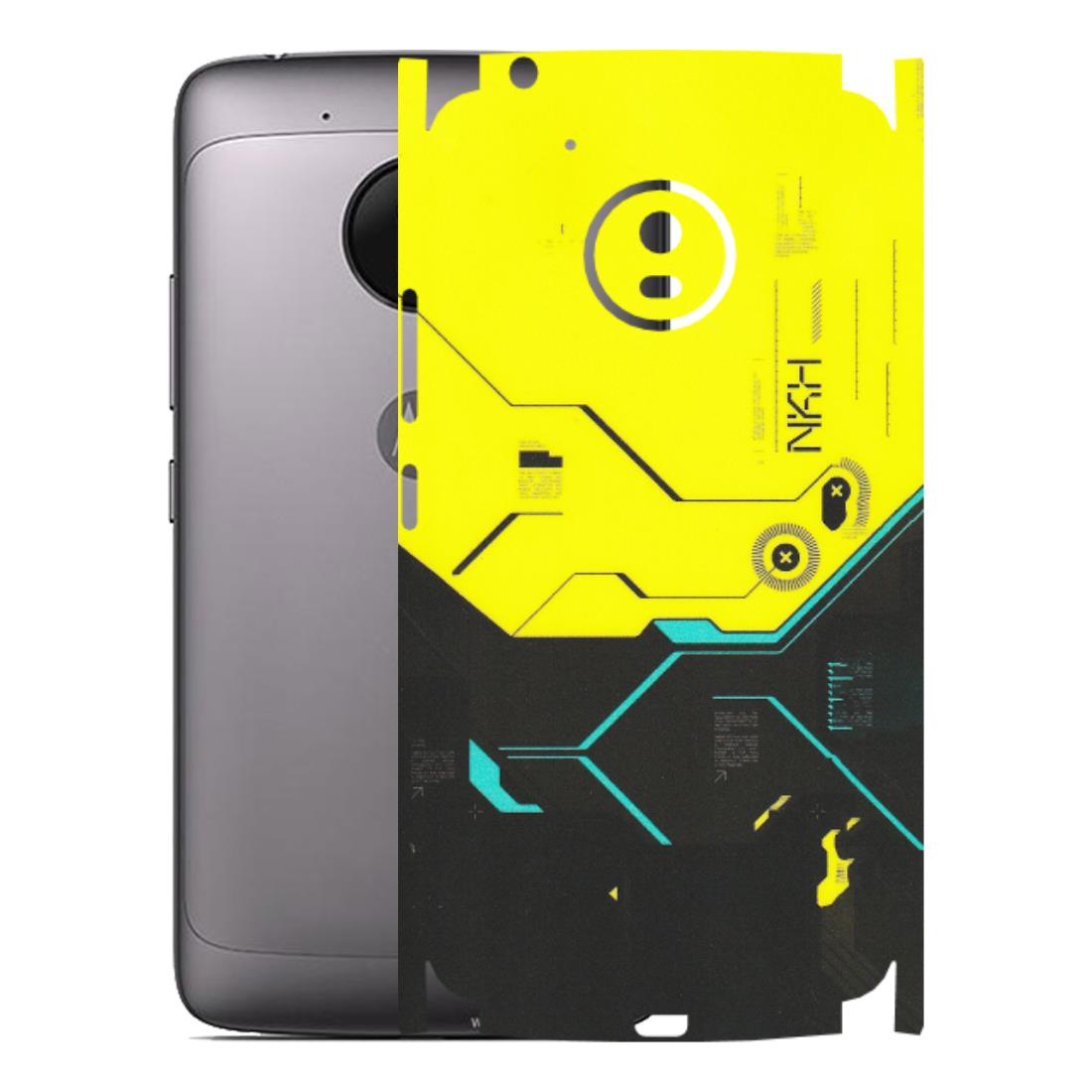 Motorola Phone Skins (All Models) - Black Yellow Technica - Matte Finish (M-53) Motorola Moto G5