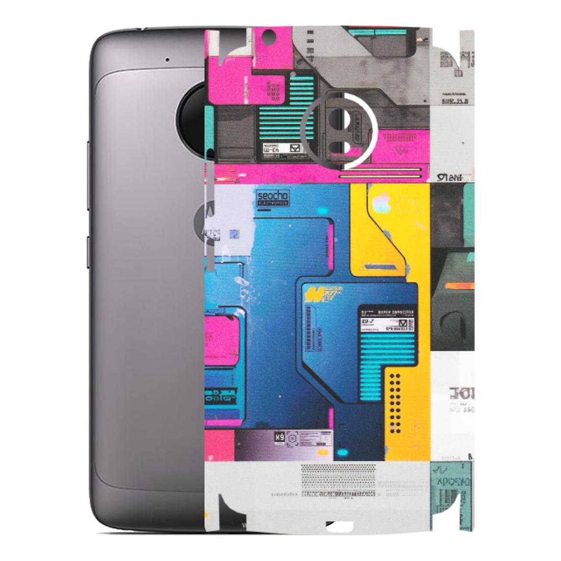 Motorola Phone Skins (All Models) - Colourfull Motherboard Internals - Matte Finish (M-55) Motorola Moto G5
