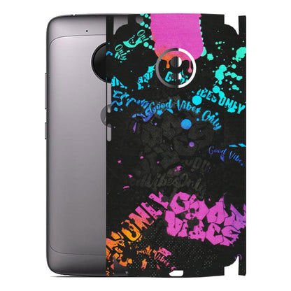 Motorola Phone Skins (All Models) - Majestic Black Vibes - Matte Finish (M-62) Motorola Moto G5