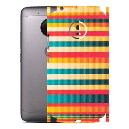 Motorola Phone Skins (All Models) - Colourful Stripes Soothing Effect - Matte Finish (M-86) Motorola Moto G5