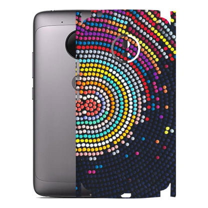 Motorola Phone Skins (All Models) - Rainbow Dot Mandala - Matte Finish (M-97) Motorola Moto G5