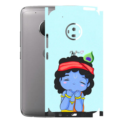 Motorola Phone Skins (All Models) - Radhe Radhe Cute Toon - 3D Embossed Finish (L-05) Motorola Moto G5 Plus