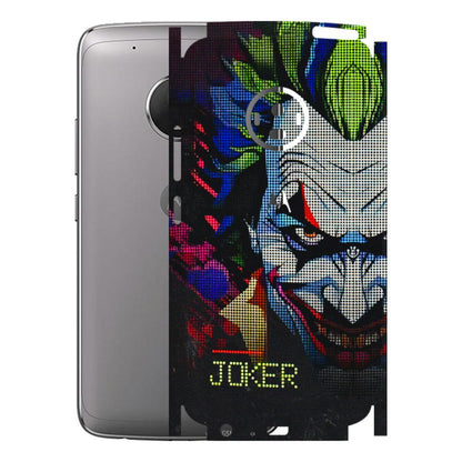 Motorola Phone Skins (All Models) - Joker Dot Matrix - 3D Embossed Finish (L-08) Motorola Moto G5 Plus
