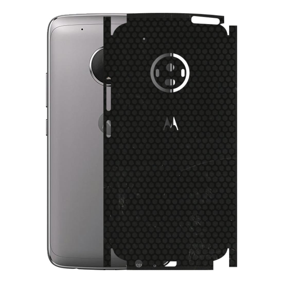 Motorola Phone Skins (All Models) - Black honeycomb - 3D Embossed Finish (L-114) Motorola Moto G5 Plus