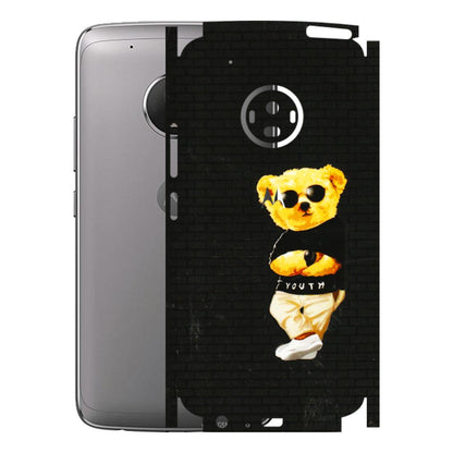 Motorola Phone Skins (All Models) - Classy Teddy Bear - 3D Embossed Finish (L-116) Motorola Moto G5 Plus