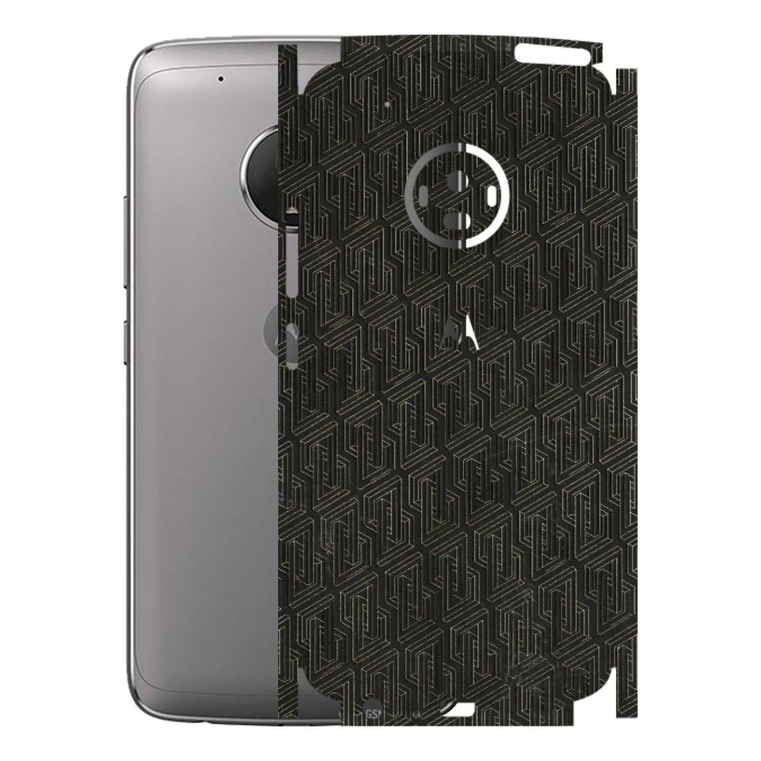 Motorola Phone Skins (All Models) - Black Abstract Pattern - 3D Embossed Finish (L-117) Motorola Moto G5 Plus