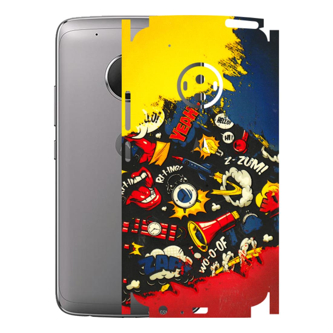 Motorola Phone Skins (All Models) - Pacific Doodle Art - 3D Embossed Finish (L-120) Motorola Moto G5 Plus