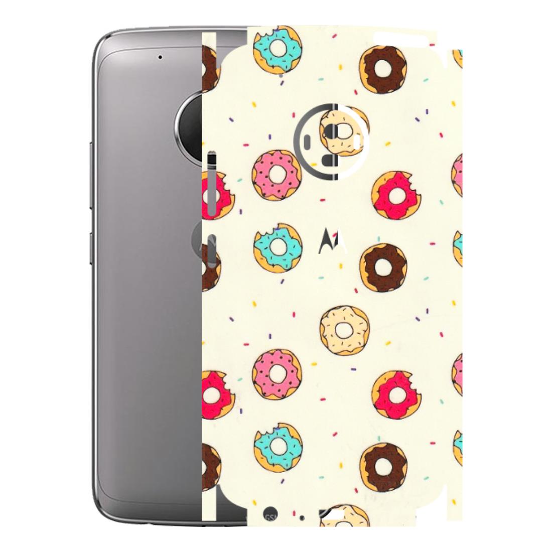 Motorola Phone Skins (All Models) - Mini Donuts Doodle Art - 3D Embossed Finish (L-122) Motorola Moto G5 Plus