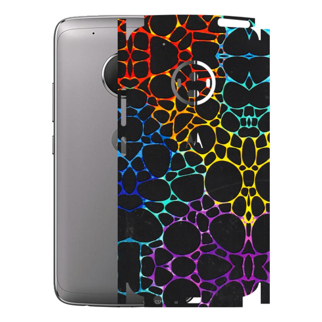Motorola Phone Skins (All Models) - Abstract Art MultiColour - 3D Embossed Finish (L-133) Motorola Moto G5 Plus